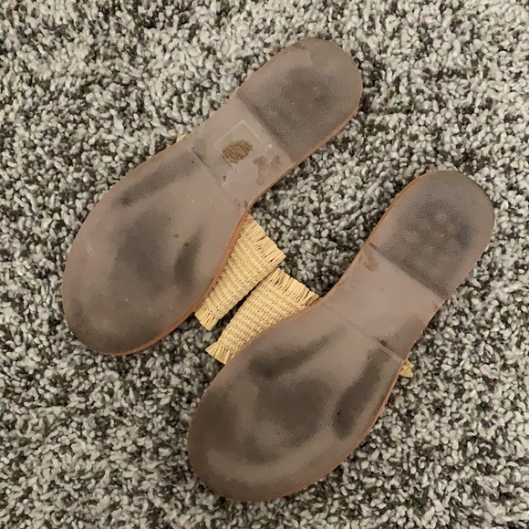 She&In Fringe Slip On Sandals - Picture 2 of 2